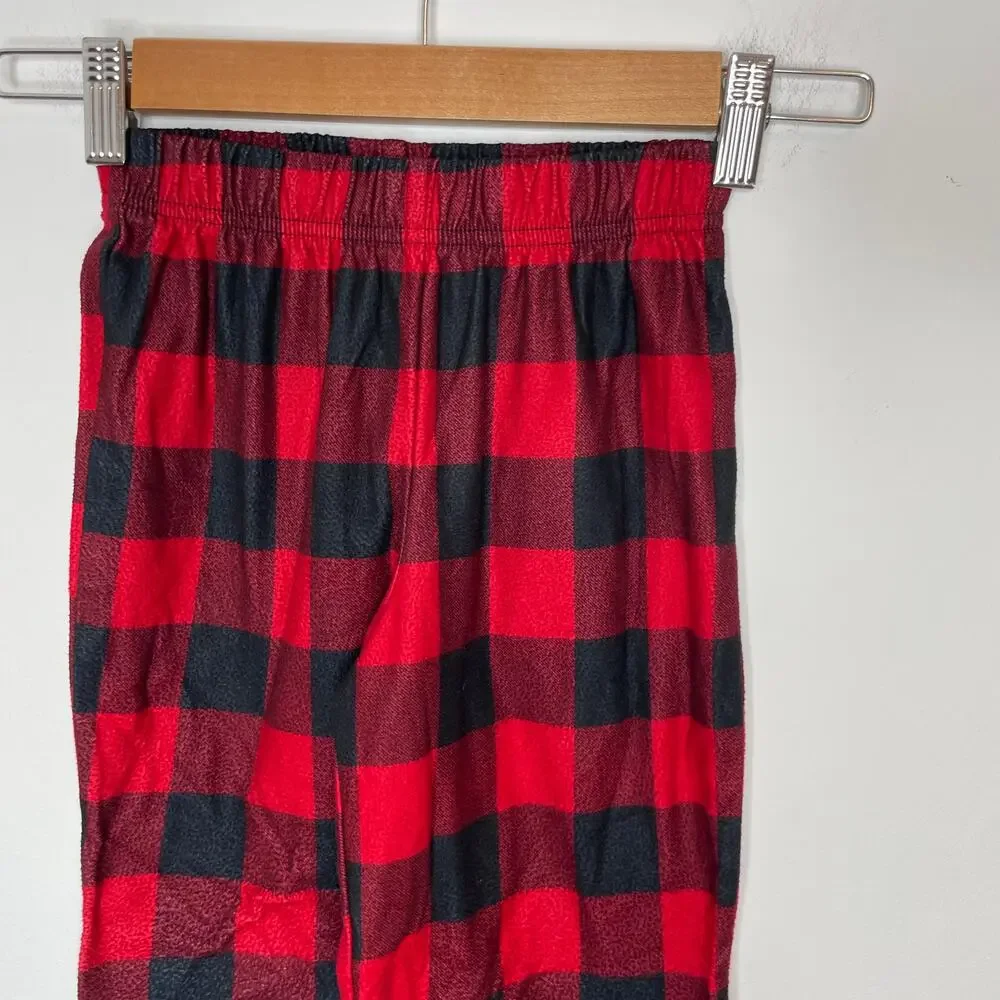 Target Boys Girls Wondershop Christmas Holiday Buffalo Check Pajama Set Size 5